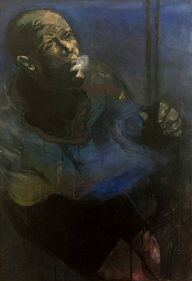 770x1125 Saatchi Art Pearl Diver Painting By Bart Daems - Diver Painting