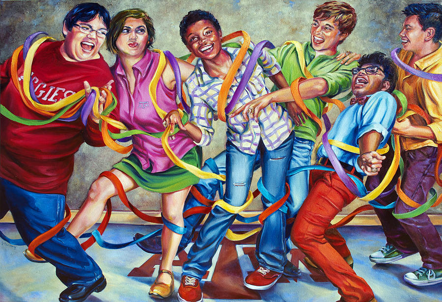 900x615 Diversity Painting By Jill Pankey - Diversity Painting