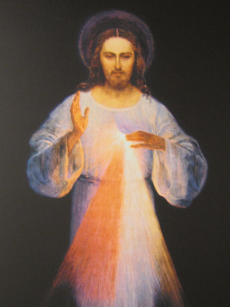 768x1024 Hell Burns Movies The Original Image Of Divine Mercy - Divine Mercy Original Painting