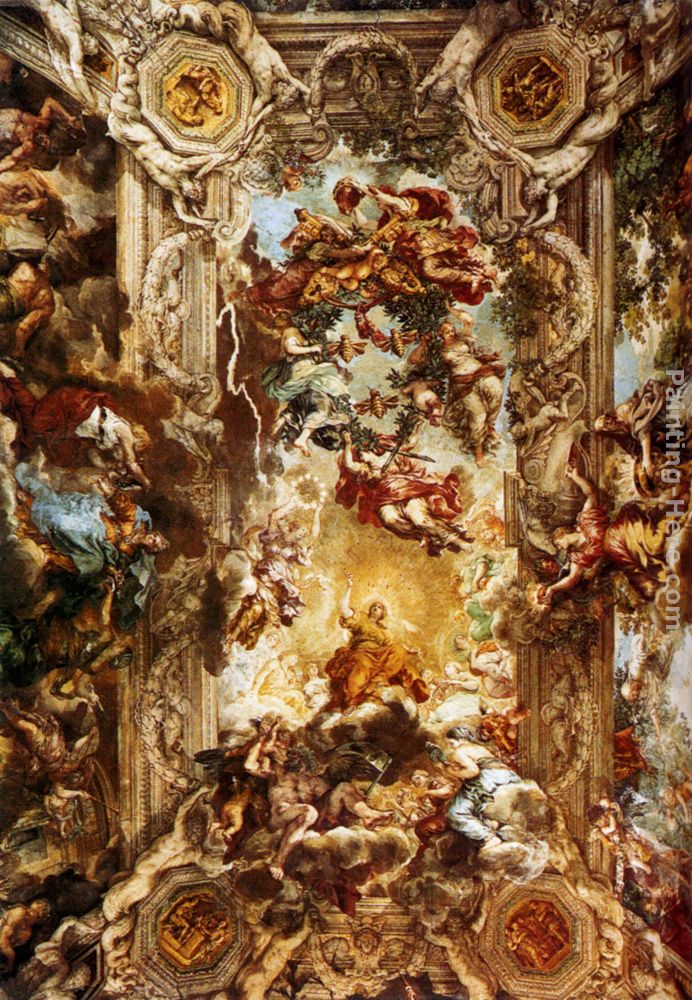 692x1000 Pietro Da Cortona Allegory Of Divine Providence Painting Anysize - Divine Painting