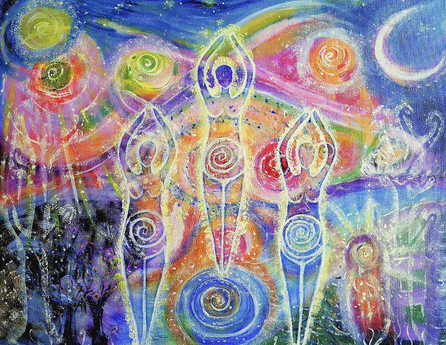 900x696 Sisterhood Of The Divine Feminine Painting By Lila Violet - Divine Painting