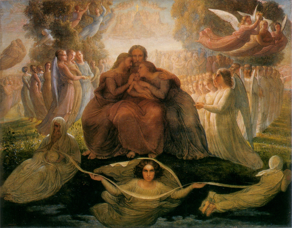 1000x782 The Poem Of The Soul Divine Genesis Painting Anne Francois Louis - Divine Painting