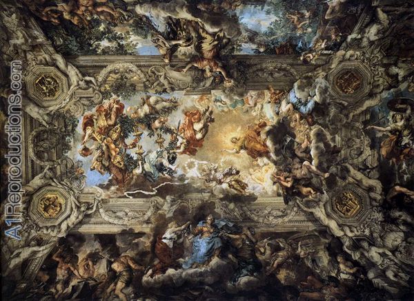 600x437 The Triumph Of Divine Providence 1633 39 2 Oil Painting - Divine Painting