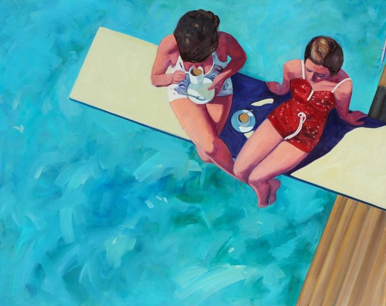 768x608 T.s. Harris - Diving Board Painting