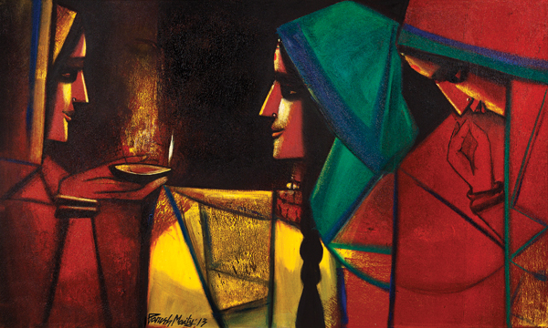 600x360 From 15th Century Miniatures To Mf Husain's Canvases Diwali - Diwali Painting