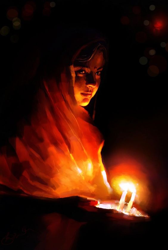 564x840 Happy Diwali - Diwali Painting