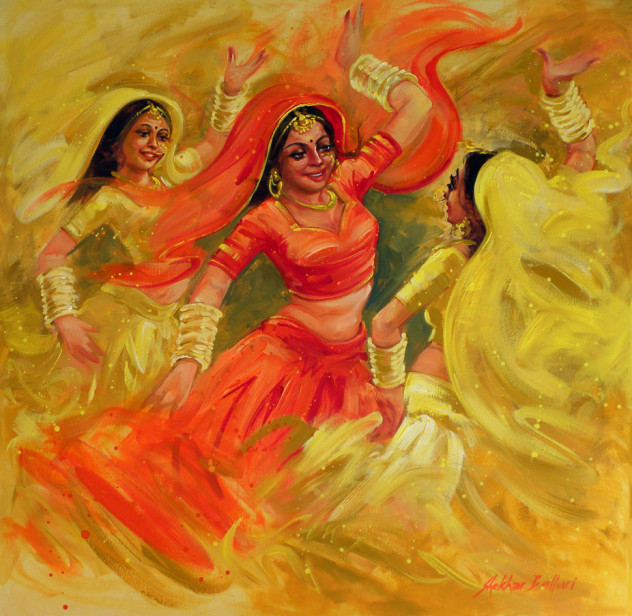 632x616 Living Room Decorating Ideas This Diwali Artflute - Diwali Painting