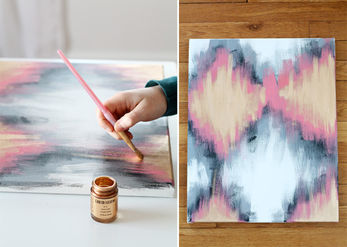 700x500 Diy Painted Ikat Art - Diy Painting