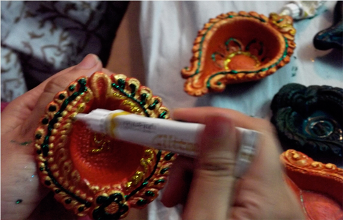 500x322 Diya Painting Sahr Waru - Diya Painting