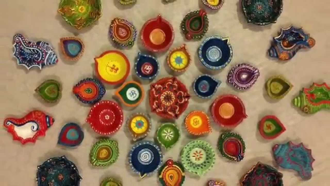1280x720 Diya Painting In Diwali - Diya Painting