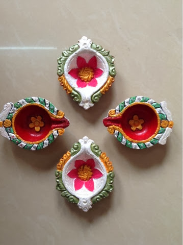 359x480 Creative Hobbies Diya Decoration For Diwali 2013 - Diya Painting For Diwali