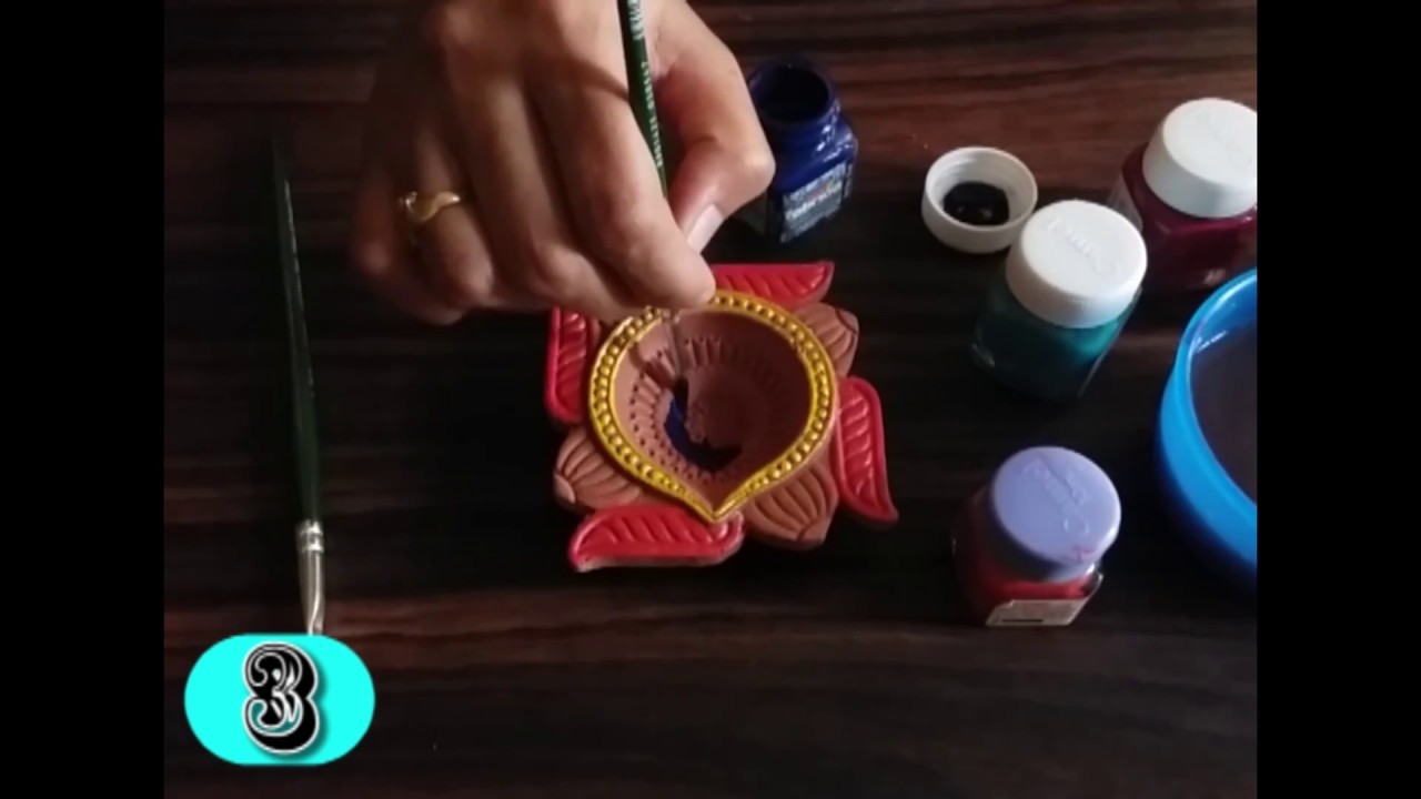 Diya Painting For Diwali at PaintingValley.com | Explore collection of ...