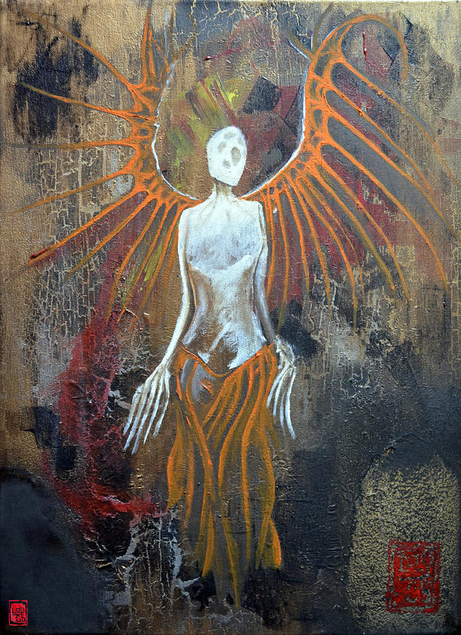 653x900 Death Angel Painting By Jakub Dk - Dk Painting