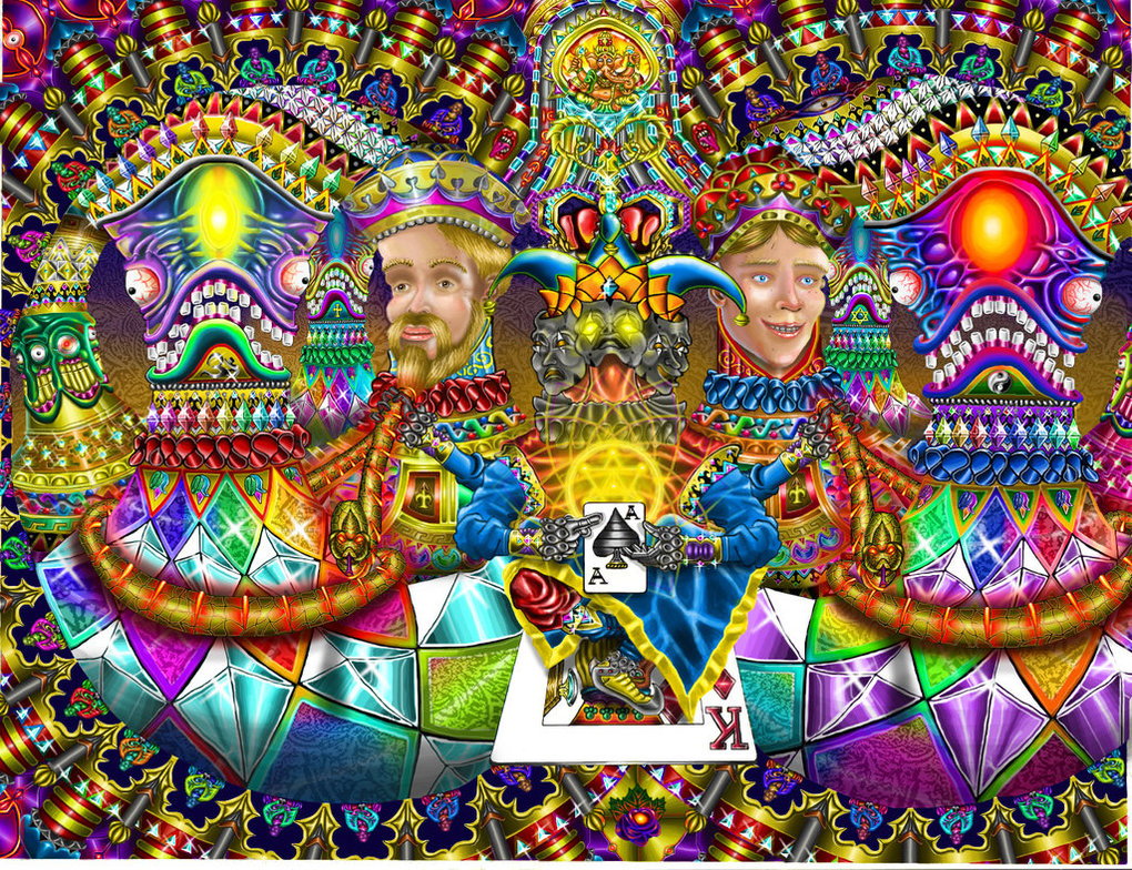 1020x784 First Digital Painting Ever Inspired By Dmt By Sleepye - Dmt Painting