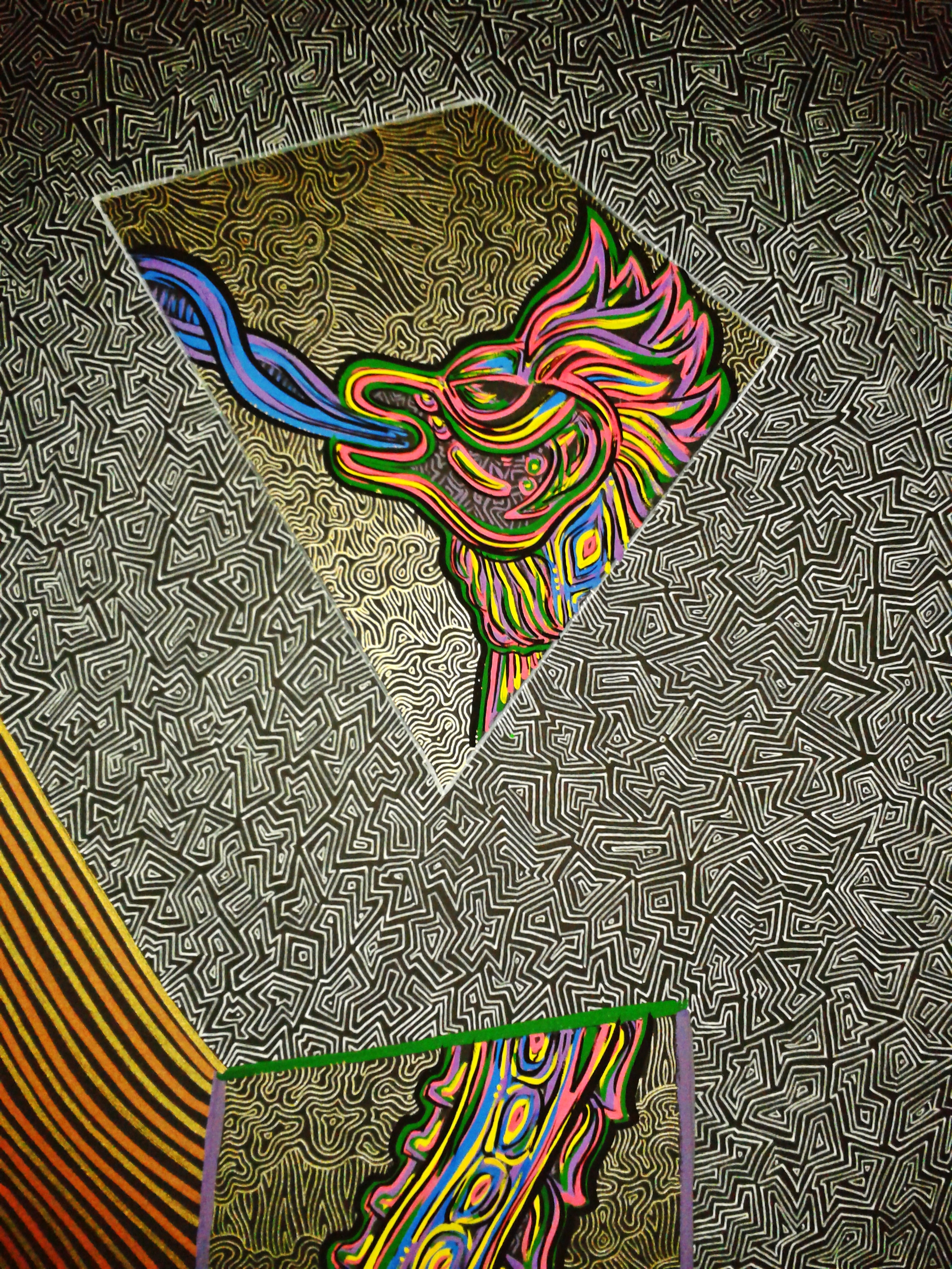 1920x2560 Recent Art Lucy In The Sky - Dmt Painting