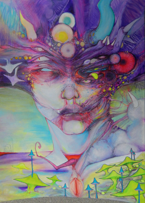 500x698 Dmt Entities Tumblr - Dmt Painting