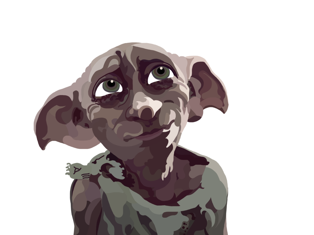 1024x766 Dobby The House Elf Digital Painting By Whovianpoprocks - Dobby Painting