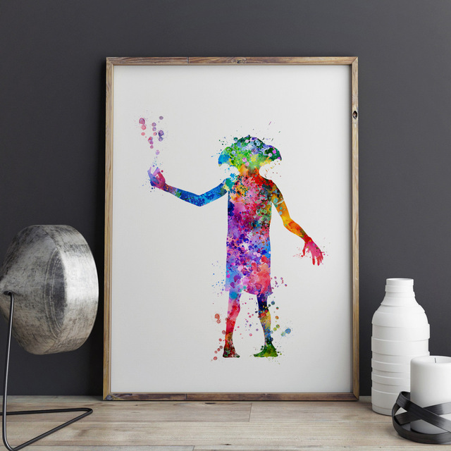 640x640 Harry Potter Art Print Dobby Poster Wall Art Nursery Wall Hanging - Dobby Painting