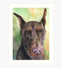210x230 Doberman Painting Amp Mixed Media Wall Art Redbubble - Doberman Painting