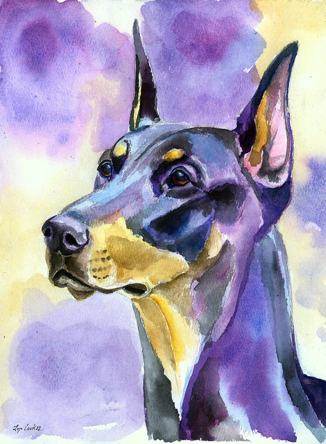 661x900 Doberman Paintings Fine Art America - Doberman Painting