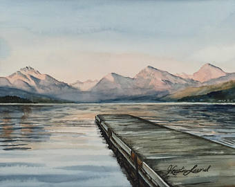 340x270 Dock Painting Etsy - Dock Painting