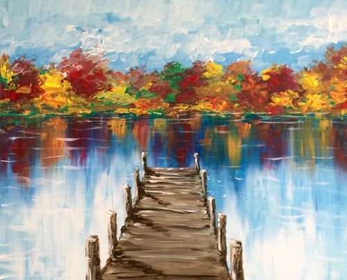 500x403 Paint Nite Autumn - Dock Painting