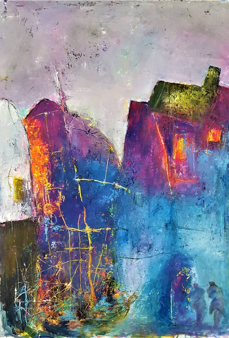 770x1137 Saatchi Art At The Dock Painting By Lito San Juan Art - Dock Painting