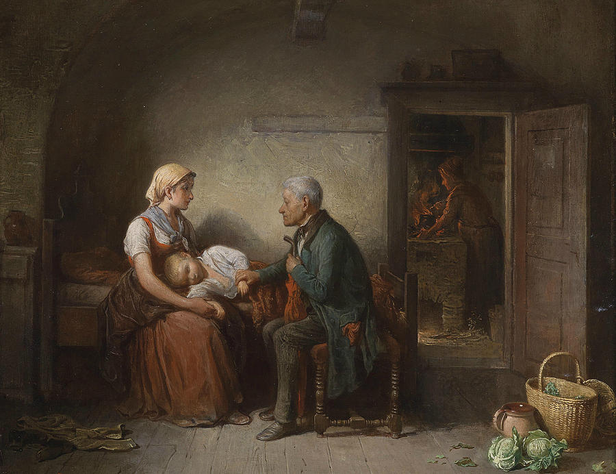 900x692 The Doctor Painting By Friedrich Friedlander - Doctor Painting