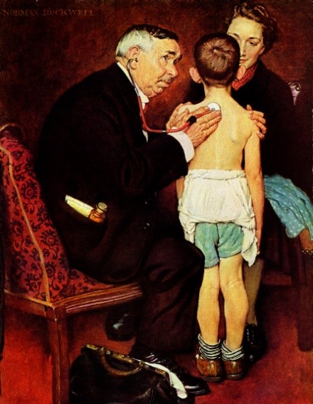 440x568 Cover Collection Kids And Doctors The Saturday Evening Post - Doctor Painting