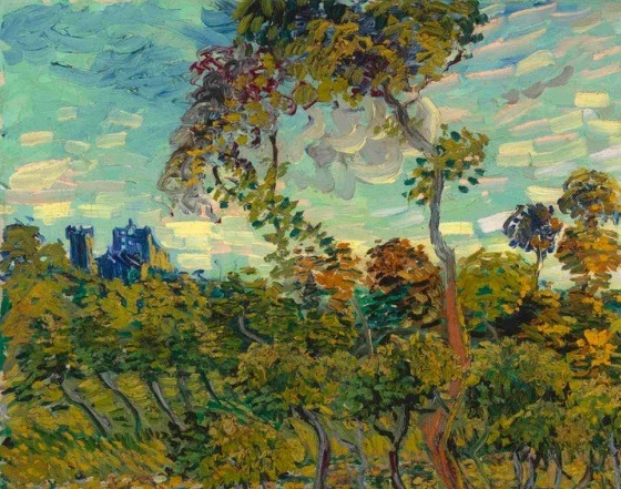 560x441 Doctor Who Thing Is That The Tardis In The New Van Gogh, Sunset - Doctor Who Painting Van Gogh