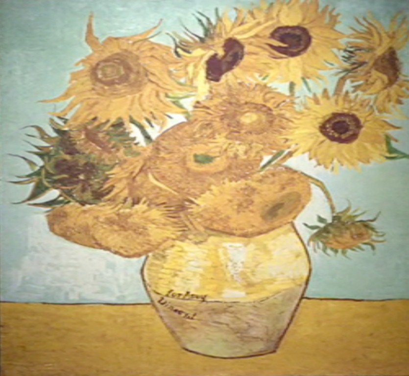 835x768 Vase With Twelve Sunflowers Tardis Fandom Powered By Wikia - Doctor Who Painting Van Gogh