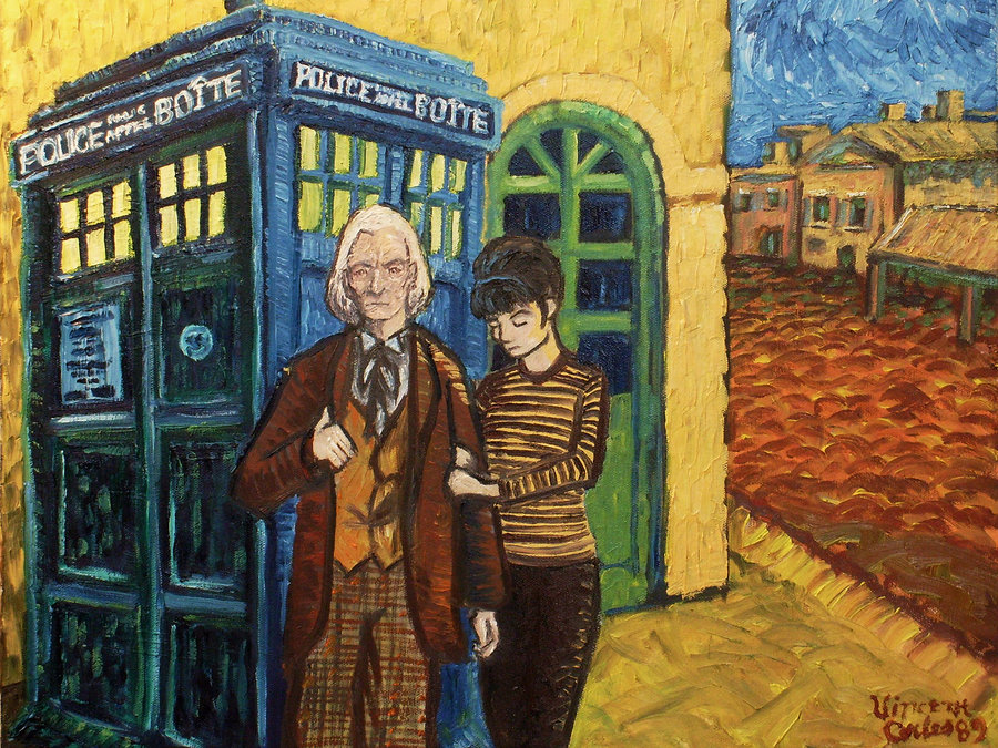 900x675 Doctor Who Meets Van Gogh By Draculasaurus - Doctor Who Painting Van Gogh
