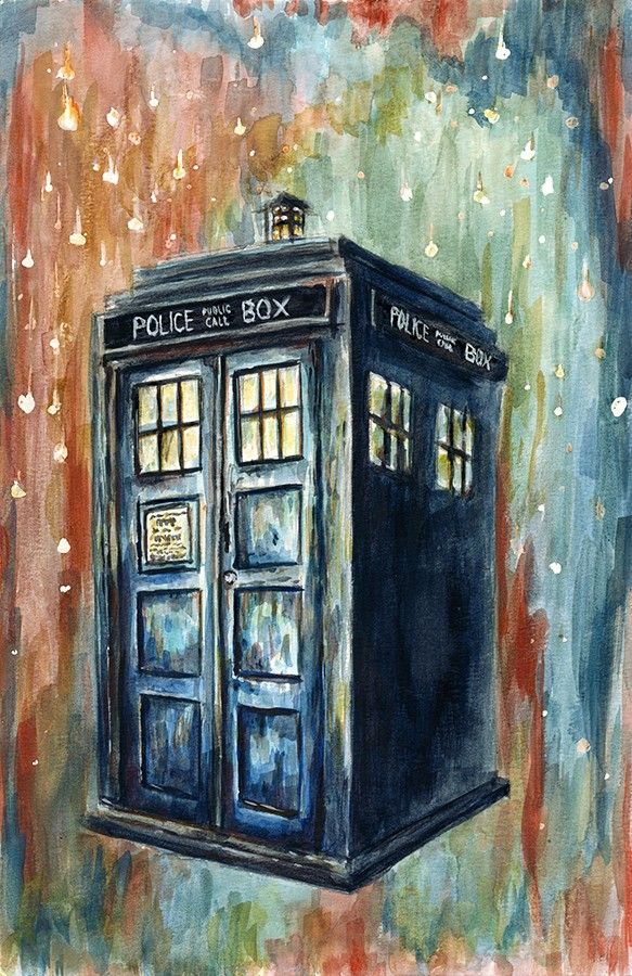 583x900 Doctor Who - Doctor Who Tardis Painting