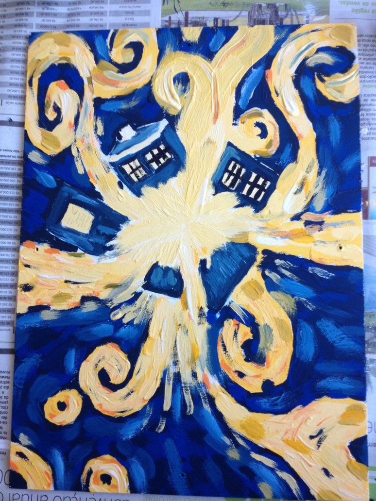 774x1032 The Doctor Whovan Gogh Thingy! By Darvillian - Doctor Who Van Gogh Painting