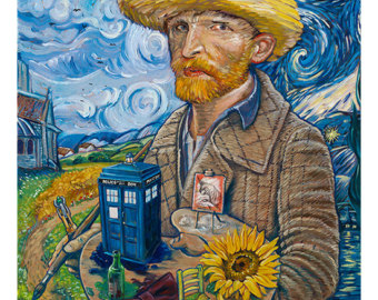 340x270 Van Gogh Painting Clipart - Doctor Who Van Gogh Painting