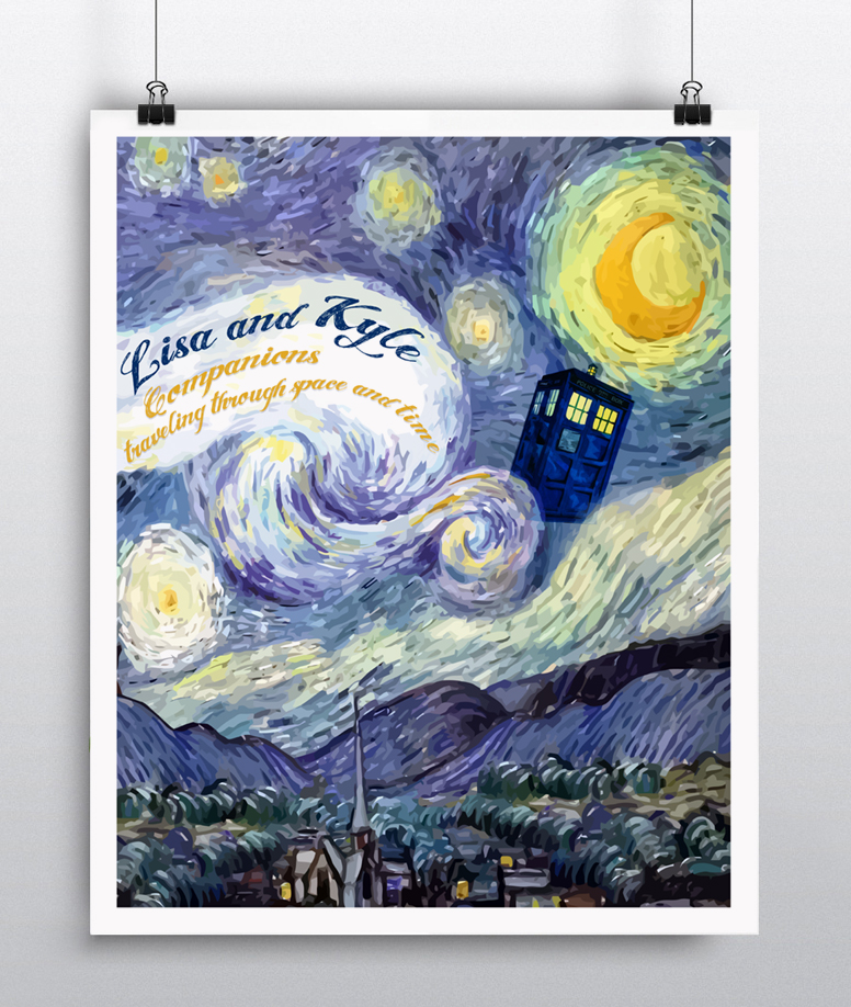 776x918 Doctor Who Poster Van Gogh - Doctor Who Van Gogh Painting