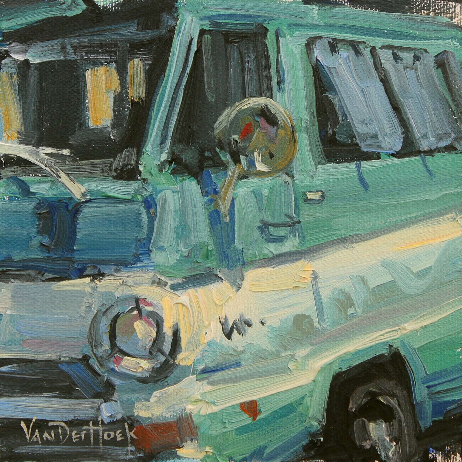 1600x1600 Dodge In Blue And White - Dodge Painting