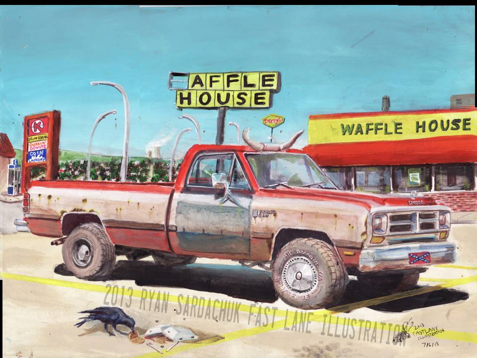 960x720 The Regular Customer (87 Dodge Power Ram Painting) By - Dodge Painting