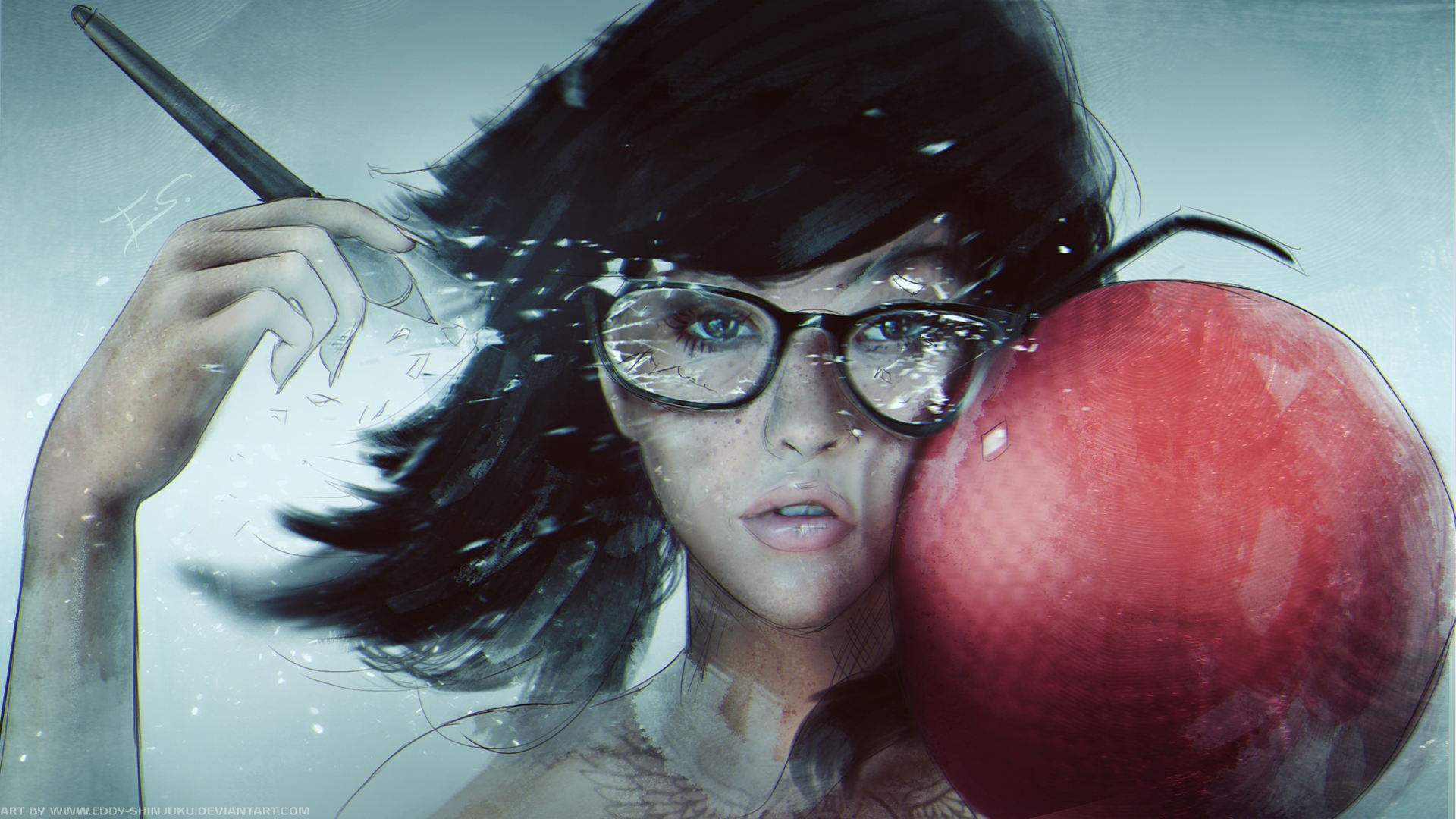 1920x1080 Self Painting Hipster By Eddy Shinjuku - Dodgeball Painting