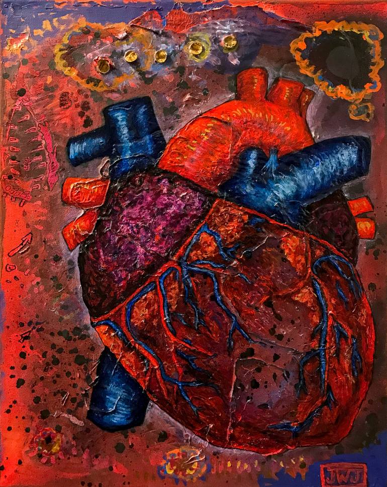 770x969 Saatchi Art Elastic Heart (Last Again For Dodgeball) Painting By - Dodgeball Painting