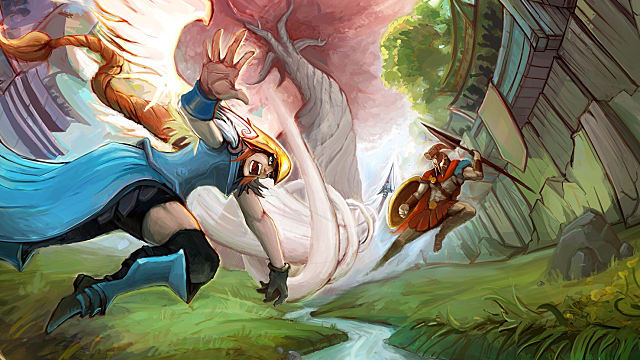 640x360 Strikers Edge Review Towerfall Meets Dodgeball Strikers Edge - Dodgeball Painting