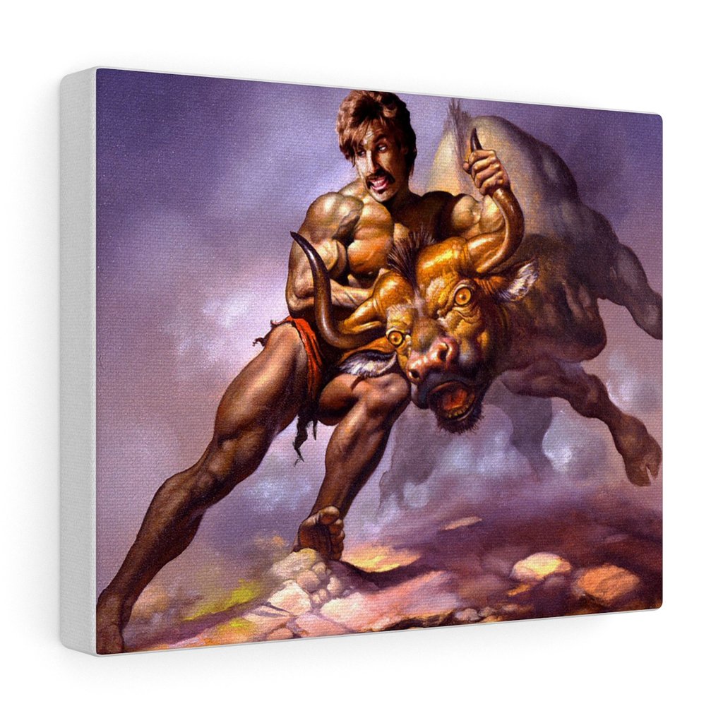 1024x1024 Dodgeball A True Underdog Story Ben Stiller Painting Canvas - Dodgeball Painting