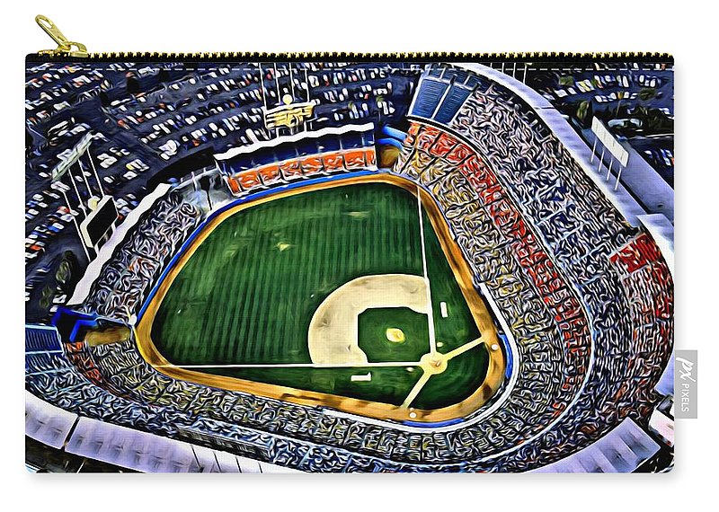 800x570 Dodger Stadium Painting Carry All Pouch For Sale By Florian Rodarte - Dodger Stadium Painting