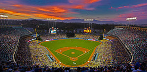 300x148 Dodger Stadium Posters Fine Art America - Dodger Stadium Painting