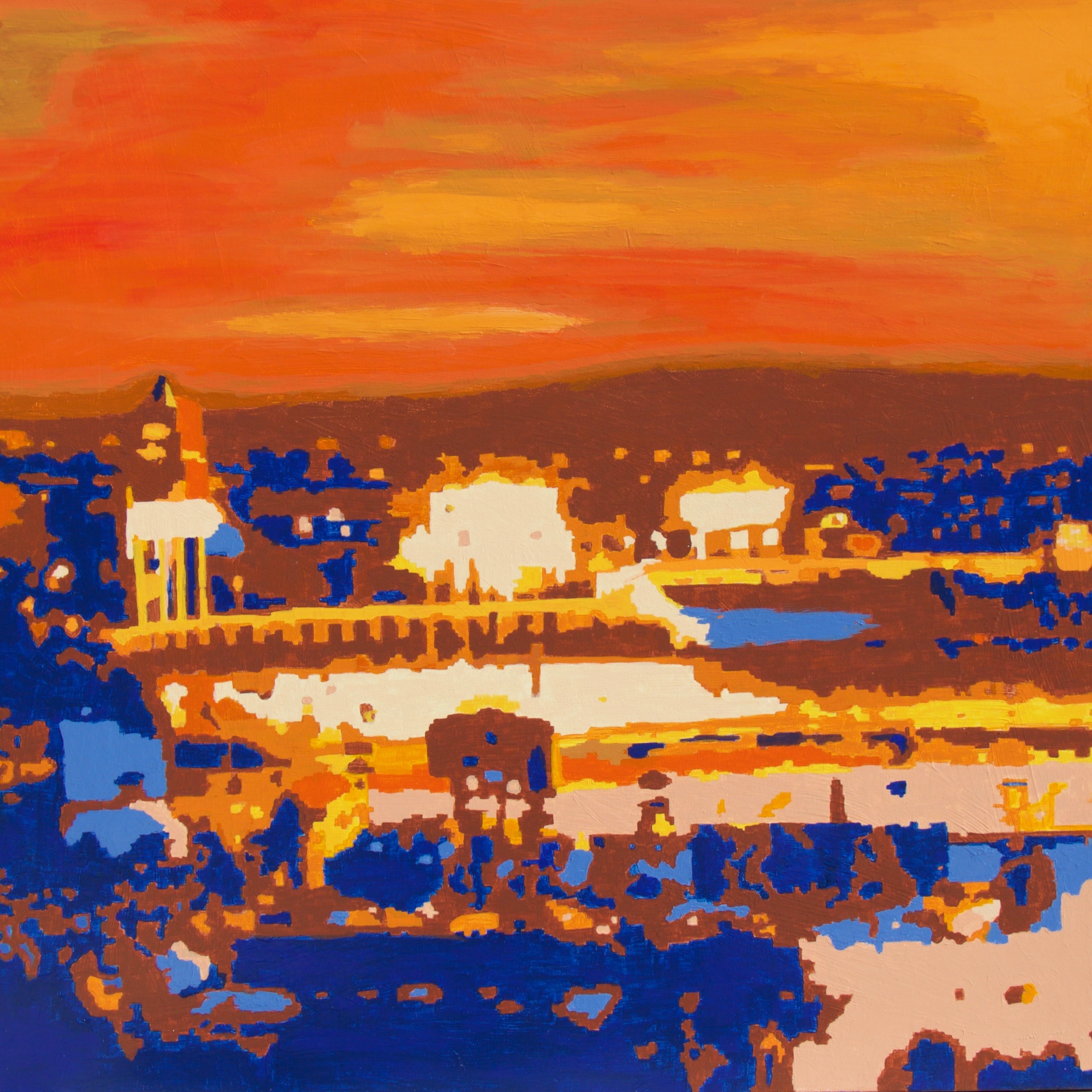 2560x2560 Dodger Stadium - Dodger Stadium Painting