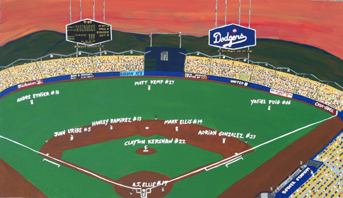 500x289 Dodger Stadium - Dodger Stadium Painting