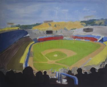 375x305 Dodgers Stadium Paintings For Sale Saatchi Art - Dodger Stadium Painting