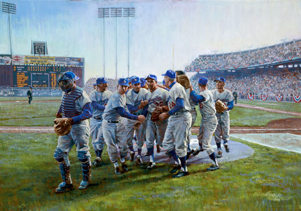 Dodger Stadium Painting at PaintingValley.com | Explore collection of ...