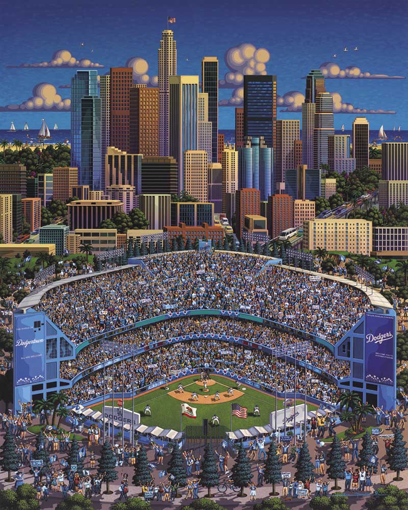 800x1000 Los Angeles Dodgers - Dodger Stadium Painting