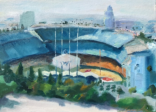 540x388 Paintings By Patricia Alexandria - Dodger Stadium Painting